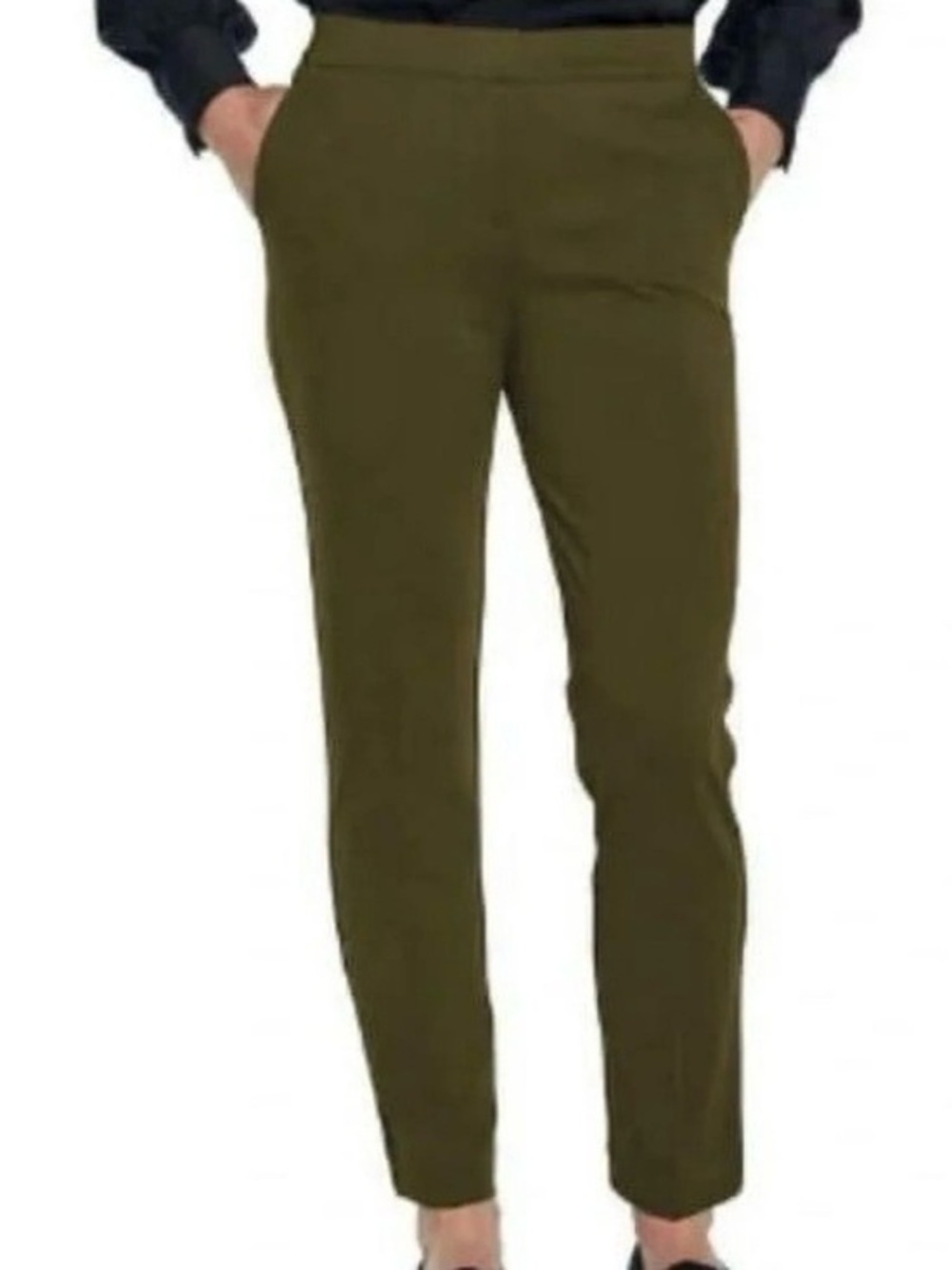 UEC Banana Republic NIPTUCK CREASE UP FRONT Ponte Pant Army Green 
SZ 10